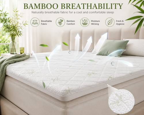 Bamboo memory foam mattress - memory,