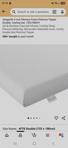 Vesgantti 4in memory foam - vesgantti,