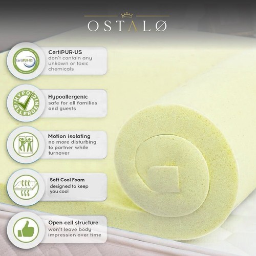Memory foam topper rolled - memory,