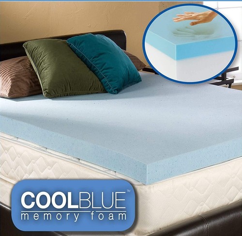 Cool blue memory foam - blue,