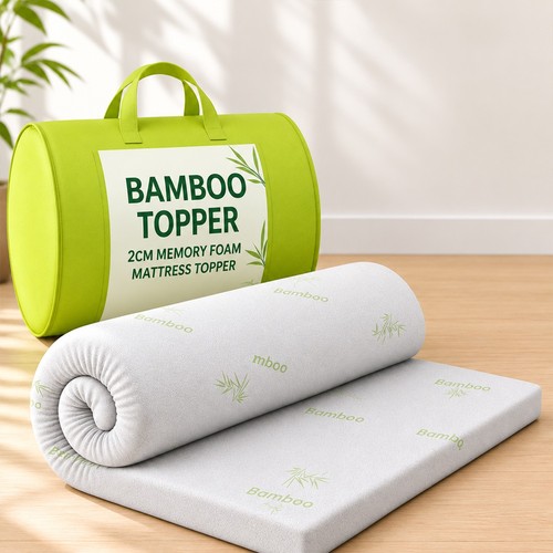 Bamboo memory foam mattress - bamboo,