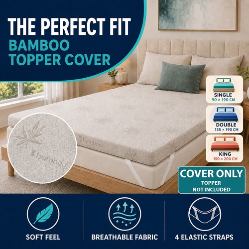 Reversible bamboo memory foam - bamboo,